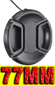 TAPPO COPRI OBIETTIVO frontale 77MM copriobiettivo fotocamera lens cap cover 77 - Picture 1 of 7