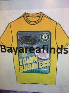 Oakland Athletics Golden State Warriors Town Business T-shirt sz XLarge 4/22 A's - Picture 1 of 1