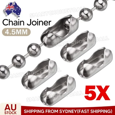 5PCS Roller Blind Ball Chain Cord Connector Joiner Vertical Roman Holland Part - image 1 of 4