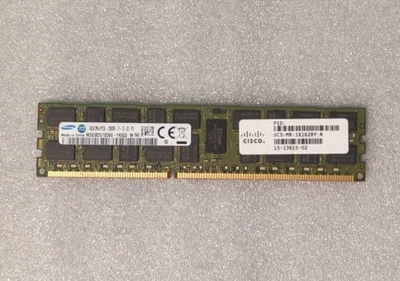16GB 12800 2Rx4 RDIMM 1600MHz DDR3L Samsung SDRAM Memory M393B2G70DB0-YK0 D-die - Image 1 of 2