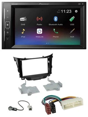 Pioneer DAB MP3 2DIN Bluetooth USB Autoradio für Hyundai I30 (ab 2017) - Bild 1 von 4