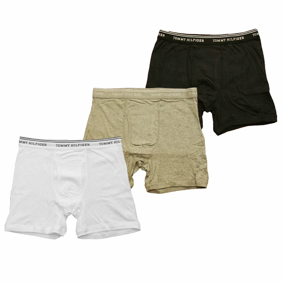 Tommy Hilfiger Men's Boxer Brief Underwear 1 Pack Logo Waistband Cotton Small - Image 1 of 1