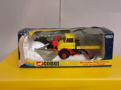 CORGI 1150 Mercedes Benz Unimog  with snow Plough RARO (nuovo scatola originale) - Immagine 1 di 4