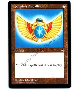Sapphire Medallion #306 Rare Tempest MTG NP Near Mint or Better - Image 1 of 2