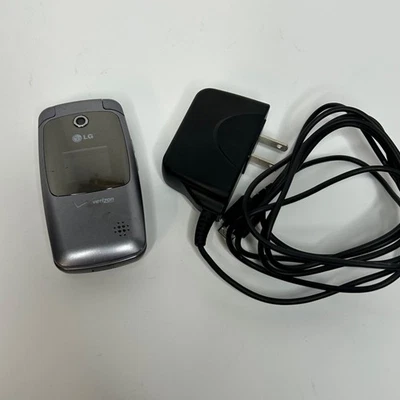 LG VX5400 Silver (Verizon) Cellular Cell Flip Phone Power Cord Battery - Image 1 of 4