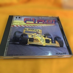 F-1 Pilot PC Engine Used Tested Japanese ver with Case