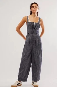 Free People FP Movement Women’s One Piece Leonie Menswear Jumpsuit Size XS - Picture 1 of 8