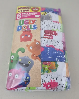  Ugly Dolls Size 8 Girls Panties Underwear Pack of 8 New in Package - Image 1 of 4