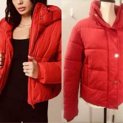 Casaco George Red feminino inverno curto acolchoado manga longa tamanho XS - Imagem 1 de 4