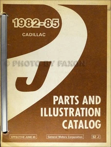 Catálogo Ilustrado De Piezas Master Del Cadillac Cimarron 1985 1984 1983 1982 - Imagen 1 de 2