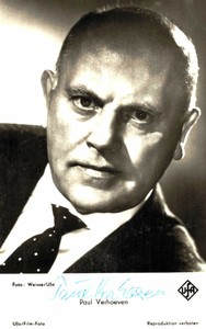 Paul Verhoeven Original Signature On Card No. 8656 A