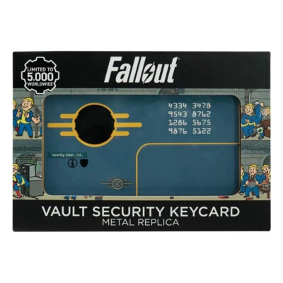Fallout Replik Vault Security 1:1 Metal Keycard Limited Edition 5000 Fanattik - Bild 1 von 4