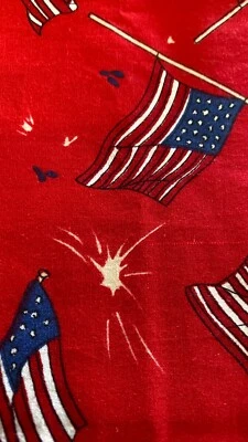 Lot#99-Novelty Patriotic Print Material-2+1/4 yd @ 45" w. Sold by half-yard. - Image 1 of 2