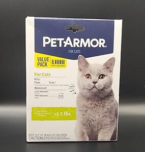 PetArmor Flea and Tick Treatment for Cats - Value Pack of 6