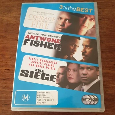 Courage Under Fire Antwone FIsher The Siege Triple DVD R4 Like New! FREE POST - image 1 of 4