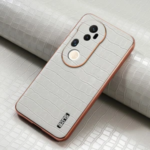 Funda trasera clásica de lujo con patrón de cuero de cocodrilo para ViVO S20 Pro - Imagen 1 de 17