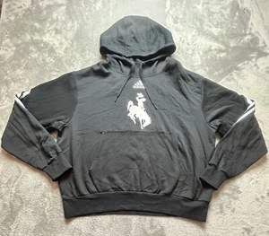 Wyoming Cowboys Black Adidas Men’s Sweatshirt XL - Picture 1 of 6