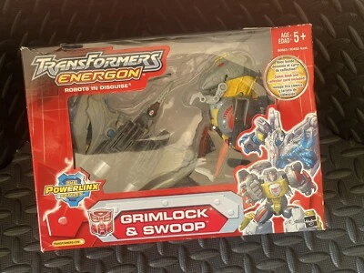 Transformers Energon Grimlock and Swoop open box complete rare makes Megadinobot - Image 1 of 4