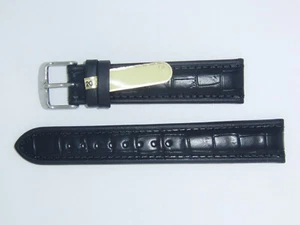 Modelo DI Cuero de becerro Genuino 20 mm Correa de Reloj Negro IMPERATOR WAPRO - Imagen 1 de 3