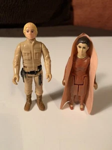 VINTAGE 80'S KENNER STAR WARS BESPIN LUKE & LEIA 100% AUTHENTIC 2 FIGURES!! - Picture 1 of 2