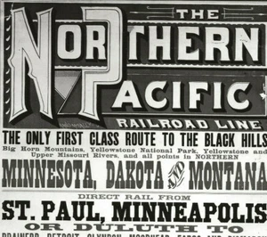 Northern Pacific Railroad-Bismark ND-1958 Press Photo of an 1879 Poster-Dakota - Picture 1 of 4