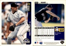 Darren Holmes 1996 Collector's Choice #533 Card Colorado Rockies