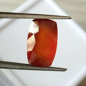 AAA+ Rare Orange Hessonite Garnet Cushion Cut Faceted Natural Gemstone 6.10 CTS - Picture 1 of 5