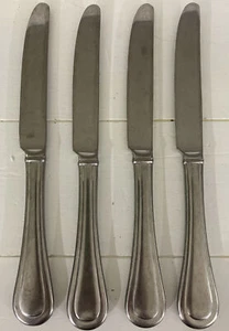 Lenox Shelby Tumbled Lot Of 4 Dinner Knives Knife 18/10 Stainless Flatware New - Picture 1 of 9