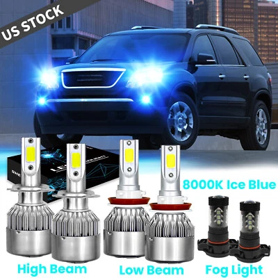 6X Faro LED azul hielo + luz antiniebla para GMC Acadia 2007 2008 2009 - 2011 2012 Foto 1 de 4
