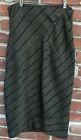 Azzedine Alaia Wool Knit Asymmetric Classic Pencil Skirt Made in Italy EUC Med