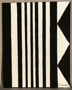 "Arte abstracto acrílico pintado a mano por Fran Bernholz - (1) 16""x20" - Imagen 1 de 3