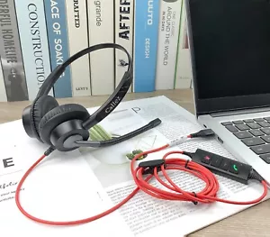 Callez USB Headset with ENC Dual Mic Noise Cancelling for PC Laptop Mac - Picture 1 of 8