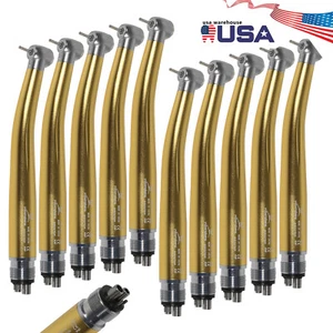 1-10* NSK PANA MAX Estilo Dental Turbina de Alta Velocidad Pieza de Mano Empuje 4 Agujeros Dorado - Imagen 1 de 135