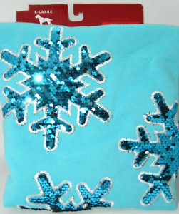 Snowflakes Flip Sequin Holiday Dog Pet Sweatshirt - XL 90+lbs Plus By Wondershop