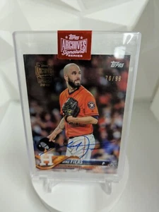 2019 Topps Archives Signature Series Houston Astros Mike Fiers /99 - Picture 1 of 2