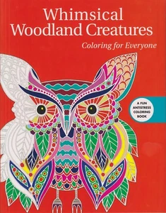 Whimsical Woodland Creatures Coloring For Everyone  (Softcover: Coloring Book, A - Foto 1 di 2