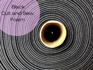 Bra Making Cut and Sew Foam. Bra Padding Fabric. Black Colour. 4 mm Wide - Picture 1 of 2