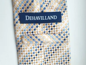 Vintage Old Retro Style 1980s Yuppie Smart Tie Beige light brown original - Picture 1 of 12