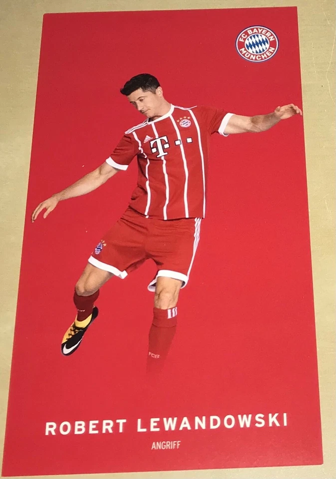 Robert Lewandowski Autogrammkarte unsigniert Bayern Autogramm Karte #5 - Bild 1 von 1
