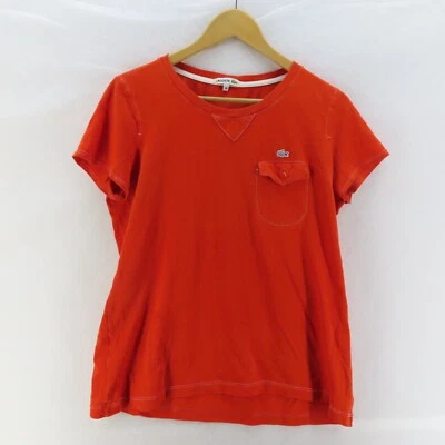 Lacoste Polo TShirt Mens Adult Size 46 Red Short Sleeve Casual - image 1 of 4