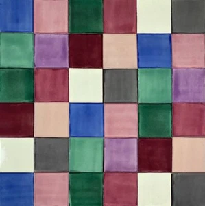 Patchwork Einfarbigen Fliesen 30 Stück,Wandfliesen Für Küche, Badezimmer-Ciruela - Bild 1 von 12