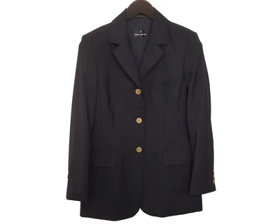 Blazer De Mujer Daniel Hechter Azul De Lana D34 F36 GB8 IT38 US6 QEA446 - Imagen 1 de 4