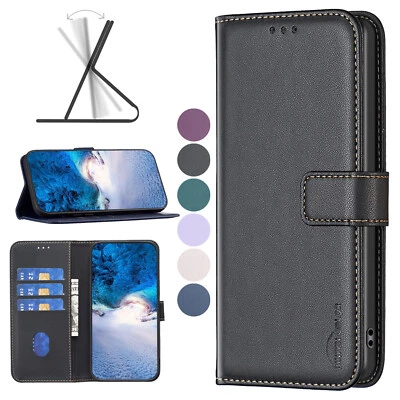 For iPhone 15 13/14 Pro 12/11 Xs Max 7/8 Xr Leather Flip Stand Wallet Case Cover - Image 1 of 4