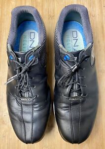 Footjoy Dryjoys’ DNA Helix Black / White Men's Size 8.5W Golf Shoes #53318
