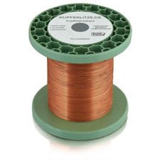 Kupferlackdraht 0,2 mm, Kupferdraht Isoliert, Spulendraht, Lötbar, 155°C, AWG 32