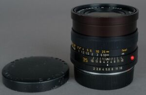 Mint- Leica R Leitz Wetzlar Summicron-R 35mm f2 Prime Wide Angle 3CAM woW!