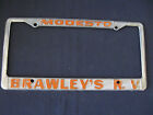 BRAWLEY'S R.V. metal License Plate Frame   holder tag  