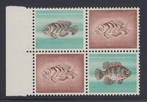 Switzerland MNH. Ca. 1975 Fish Essays, choice Se-Tenant Block, fresh, bright, VF - Picture 1 of 1