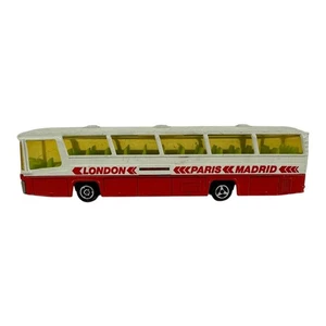 Majorette No. 373 Coach Red Body “London Paris Madrid” Label - Picture 1 of 9