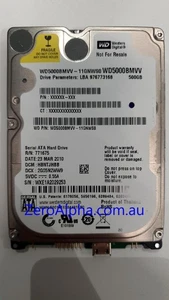 WD5000BMVV-11GNWS0 Western Digital, DCM: HBNTJHBB, 23MAR2010 Data Recovery - Picture 1 of 1